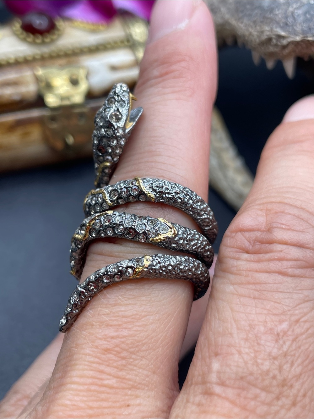 Alexis Bittar snake ring vintage